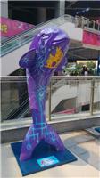 广州海洋生物雕塑生产厂家 玻璃钢海豚鱼雕塑摆件