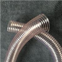 聚氨酯钢丝耐高温吸尘软管 PU钢丝伸缩吸尘排风管 聚酯型钢丝螺旋管