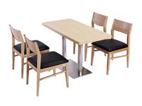 东莞莞城主题餐厅特色实木餐桌椅厂家定做，来图定制