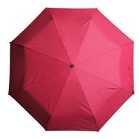 玫红色英文字母遇水变色伞 三折手开英文字母变色伞