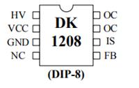 深圳市原厂家直销高性能准谐振开关电源控制芯片DK1208