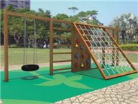 茂名木制儿童游乐设施，幼儿园攀爬架专业制作