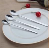长柄冰勺 不锈钢勺子餐具 创意咖啡勺搅拌勺 赠品勺子