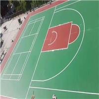 常州乐赛江苏学校水性硅pu塑胶球场施工高弹性4mm硅pu篮球场面层环保材料直销