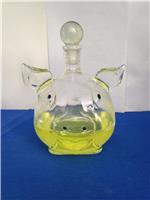 金钱小猪猪玻璃酒瓶吹制猪造型工艺酒瓶动物小猪白酒瓶异形猪玻璃瓶