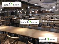 特斯拉Tesla 上海）公司餐厅桌椅 员工餐厅实木桌椅定做工厂 韩尔品牌