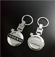厂家定制生产金属创意车标钥匙扣高档钥匙扣volvo钥匙扣