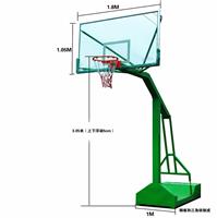 厂家直销凹箱式户外室内篮球架玻璃钢篮板篮球架批发体育器材