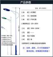 烟台厂家6米80瓦路灯8米100W路灯 海螺臂路灯200W厂区照明路灯