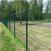 实体厂家直销浸塑绿色双边丝护栏网 果园铁丝折弯护栏网