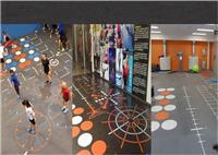 天津360私教地板健身房训练地胶地垫定做施工