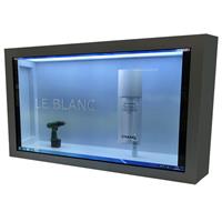 55寸透明液晶屏展示柜广州透明屏展示柜厂家瞻视点子