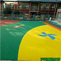自贡EPDM塑胶场地施工 幼儿园环保彩色卡通地胶 学校球场跑道铺设