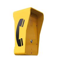 工业电话机 壁挂式应急求助双键可拨号对讲终端 防水IP广播电话