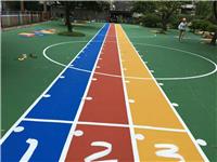 沧州幼儿园彩色跑道，环保EPDM颗粒厂家，幼儿园彩色地坪施工-安澜体育