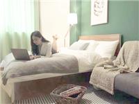 深圳公寓家具定制 板床+衣柜+电脑桌+沙发打包定制
