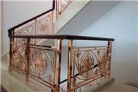 别墅装饰艺术纯铜雕花镂空镀金护栏，纯铜镂空阳台护栏