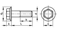 六角法兰面螺栓 Hexagon flange bolts