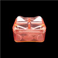 广州本地塑胶厂日常用品肥皂盒子透明颜色正方形弧面密封皂盒直销