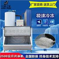 日产2500公斤片冰机2.5吨海鲜冰鲜食品加工冷藏降温大型工业制冰机