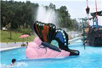广州潮流水上乐园设备厂家提供儿童蝴蝶滑梯