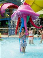 广州潮流水上乐园设备厂家提供，儿童戏水小品喷水章鱼