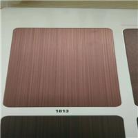304不锈钢镀铜板 亮光拉丝紫铜电梯板现货 手工发黑拉丝红古铜板
