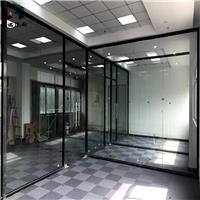连云港办公室写字楼玻璃隔断与铝合金框架的安装