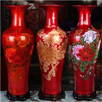 景德镇陶瓷客厅摆件 手绘1.2米大花瓶 新房装饰工艺品