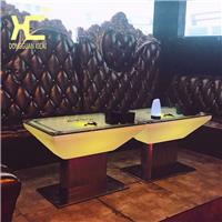 创意LED清吧KTV发光茶几酒吧高脚桌椅组合现代简约桌五金脚台桌