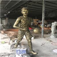 玻璃钢运动文化主题造型足球人像雕塑