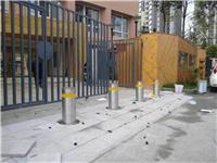 反恐设施硬质隔离桩大门阻拦设备防撞柱升降柱阻车器智慧社区