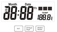 英文点阵星期温度LCD显示电子日历芯片IC ZH1213