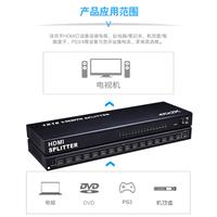 厂家直销HDMI分配器1X16 一分十六 3D 4K高清视频电视电脑分配器