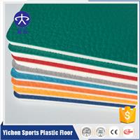 乒乓球场PVC运动地板厂家出售荔枝纹运动塑胶地板
