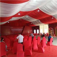 泰州全新红色婚礼篷房红白相间全透明浪漫婚礼帐篷