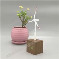 订制多功能风力发电机模型礼品 带液晶钟的风电模型工艺品