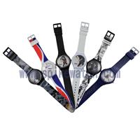 新款时尚塑胶大表盘Swatch促销礼品手表可印logo