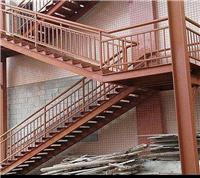 房山钢结构玻璃**多少钱一平_福鑫腾达彩钢厂家订做钢结构楼梯