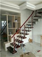 长沙复式楼梯装修-整体楼梯定制-钢木结构旋转楼梯适用于跃层和阁楼