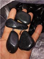 3-5公分黑色抛光鹅卵石价格一吨，黑色鹅卵石价格