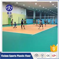 排球场PVC运动地板厂家出售荔枝纹运动塑胶地板