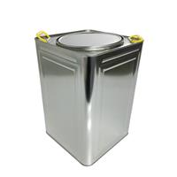 18L大口铁方桶茶叶罐18kg陈皮包装桶化工铁桶油脂桶铁桶