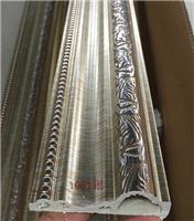 常用于窗帘盒PVC装饰线条-拉丝银1081