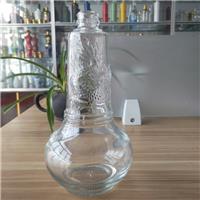 个性精美玻璃酒瓶500ml一斤装白酒瓶定制酒水饮料瓶龙型酒瓶包装