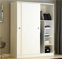 简约现代衣柜 二三四门组装卧室木质板式衣橱 可定做