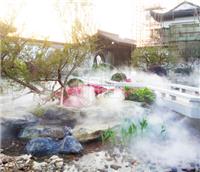 池塘水景人造雾-搅拌站工业自动喷雾除尘-武汉高压喷雾设备