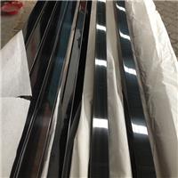 天津201黑钛不锈钢矩形管4*6*0.4镜面扁管彩色管