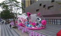 六一儿童节活动粉色猪猪乐园租赁，猪猪乐园出租出售
