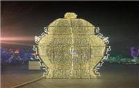 巨旗展览中国特色四方罍立体造型灯光